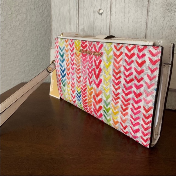 New Mk double zipper wallet/wirstlet/phone holder - Picture 7 of 7